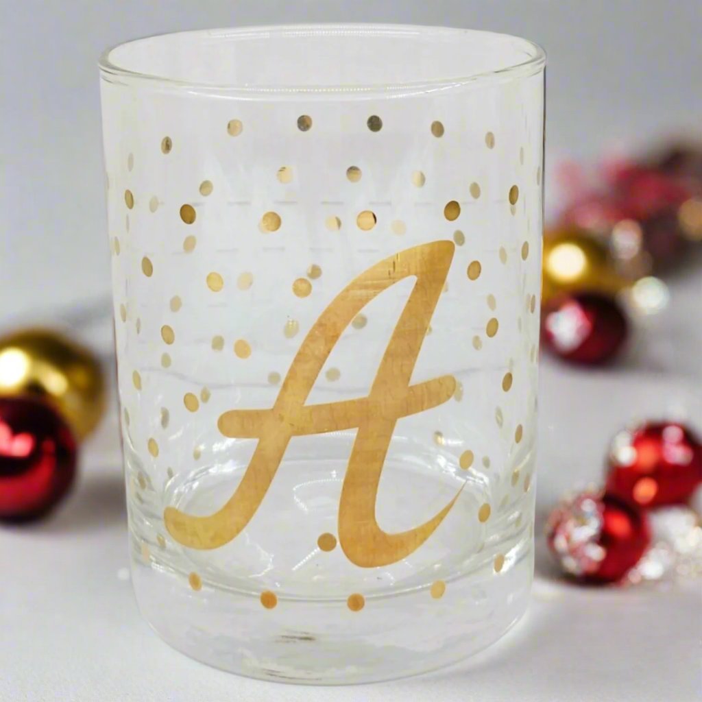 Luminarc Aristocrat 14 ounce Real Gold Monogram Simcart.ca