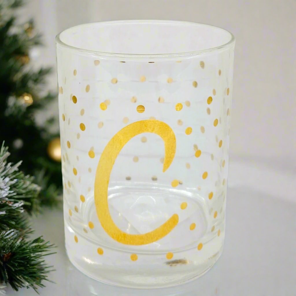 Luminarc Aristocrat 14 ounce Real Gold Monogram Simcart.ca