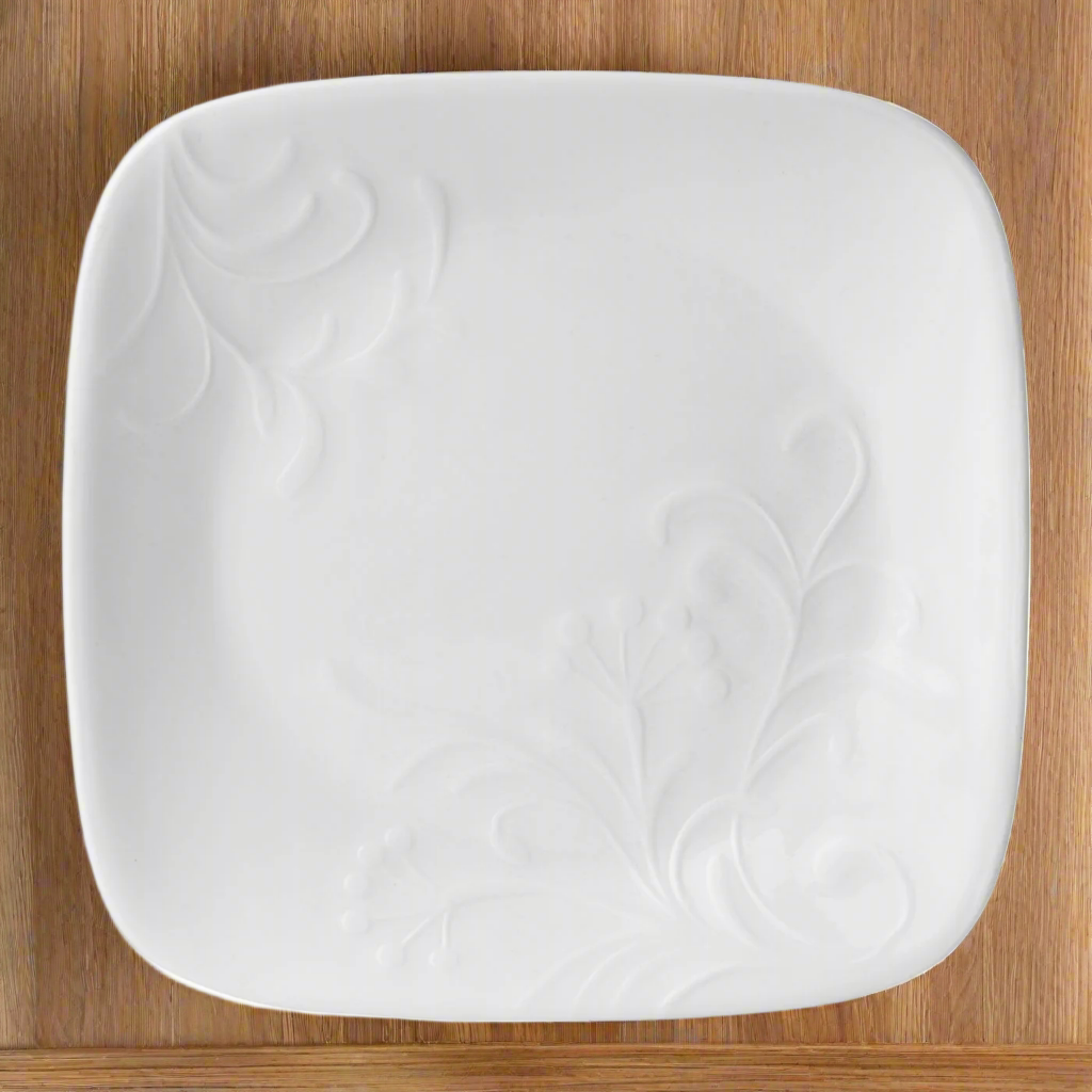 Embossed Square Corelle Boutique Cherish Appetizer Plate Corelle