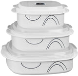 Corelle Coordinates Plastic Storage Set Simple Lines