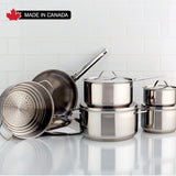 Classic Stainless Steel Cookware Set, 11 Piece - Meyer. Made in Canada