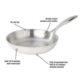 SuperSteel Tri-Ply Clad Stainless Steel 24cm/9.5" Fry Pan, Skillet - Meyer