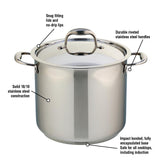 Accolade Stainless Steel 9L Stock Pot with cover Meyer, Made in Canada