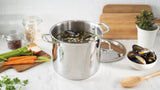 Accolade Stainless Steel 9L Stock Pot with cover Meyer, Made in Canada