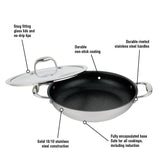 Accolade Stainless Steel 32cm/12.5" Everyday Pan with cover- Meyer, Made in Canada