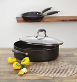 Anolon Advanced Hard Anodized 5.5 Qt Covered Dutch Oven w/rack