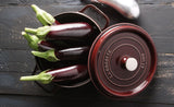 3.8 L Cast Iron Round Cocotte Eggplant - Staub
