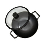 Cast Iron 26cm/3L Kadai with lid
