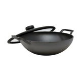 Cast Iron 26cm/3L Kadai with lid