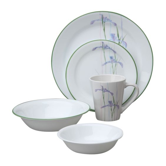 Corelle 30 piece Dinner Set Shadow Iris – - Main Image