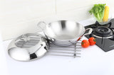 32 cm Wok Stainless Steel