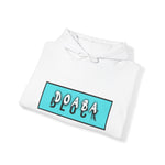 Doaba Block White Hooded Sweatshirt