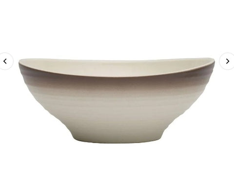 Mikasa Swirl Ombre Mocha 22 ounce Bowl