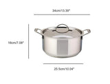 Meyer Confederation Stainless Steel 5L Dutch Oven with cover, Made in Canada