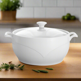 White Ceramic Soup Pot