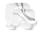 Corelle Urban Arc 16 piece Dinnerware Set, Service for 4