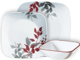Corelle Kyoto Leaves 12-piece Dinnerware Set, Service for 4