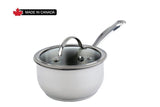 Meyer Nouvelle Stainless Steel 2.1L Saucepan with tempered glass lid