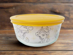 4 Cup Decorated Pyrex Disney Princesses