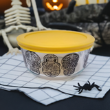 4 Cup Decorated Pyrex Halloween Day of the Dead