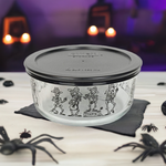 4 Cup Decorated Pyrex Halloween Mariachi Skeleton