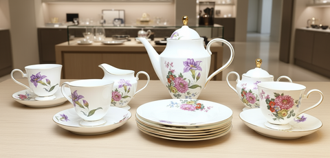Bone China Tea Set Spring 21 pieces