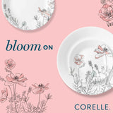 Corelle Poppy Print 10.25" Dinner Plate