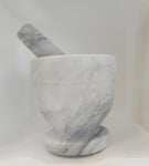Marble Mortar and Pestle - Grey