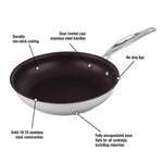 Confederation Stainless Steel 24cm/9.5" Non Stick Fry Pan - Meyer