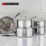 SuperSteel Tri-Ply Clad Stainless Steel 10-Piece Meyer, Made in Canada
