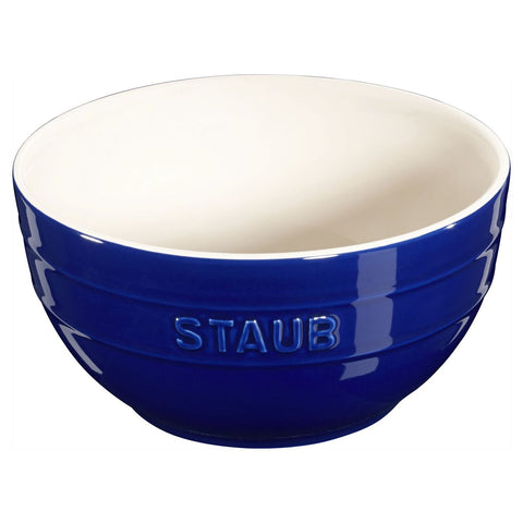 STAUB Ceramique 17 cm Round Bowl, Dark Blue