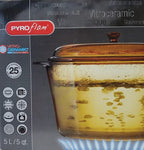 Pyroflam Round Glass Cookware-5L