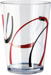 Corelle Coordinates 8 oz Acrylic Drinkware Fine Lines Set of 4.