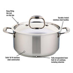 Accolade Stainless Steel 5L Dutch Oven with cover Meyer, Made in Canada
