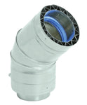 DuraVent 45 Degree Double Wall Elbow for 8" Inner Diameter Vent Pipe From the FasNSeal Series