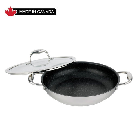 Accolade Stainless Steel 28cm/11" Everyday Pan Non Stick Skillet with cover Meyer