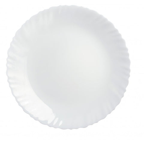 White Dinner Plate 27cm - Feston - Luminarc