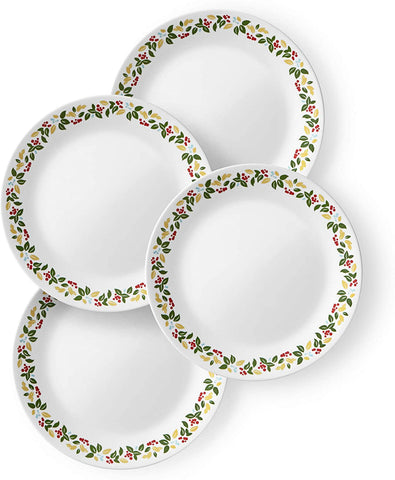 Corelle Holiday Berries 10.25" Dinner Plates, 4-pack