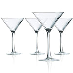 Martini 10oz Glass 4 piece set Cachet Luminarc
