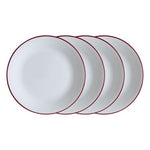 Corelle Radiant Red 10.25" Dinner Plates, 4 piece Set