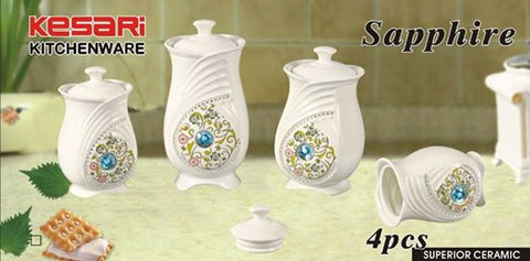 4pc Canister Set Sapphire