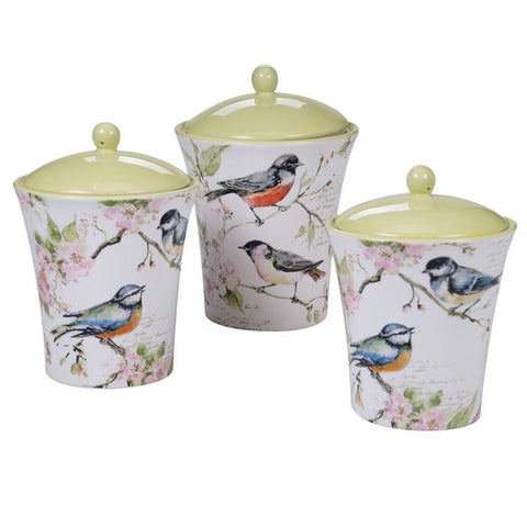 3pc Canister Set-Spring Meadow Certified International