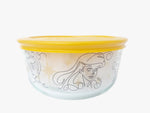 4 Cup Decorated Pyrex Disney Princesses