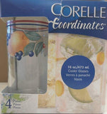 Corelle Coordinates 4piece Set 16oz glass - Abundance.