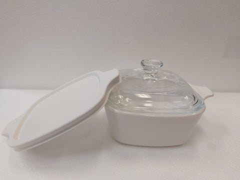 Petite Pan Corningware Stovetop safe. Just White
