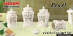 4pc Canister Set Pearl